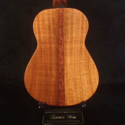 Handcrafted Concert Ukulele, Solid Hawaiian Koa, Mermaid Inlay, Soft-bag, Bruce Wei UG15-2935 image 6