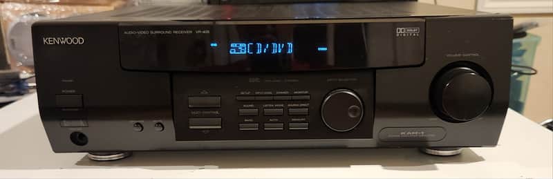 Kenwood Kenwood VR-405 is a 5.1-channel A/V surround receiver 90s  - Black image 1