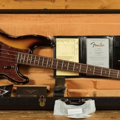 Fender Custom Shop Limited 63 Precision Bass - Heavy Relic Faded Aged 3-Tone Sunburst image 11