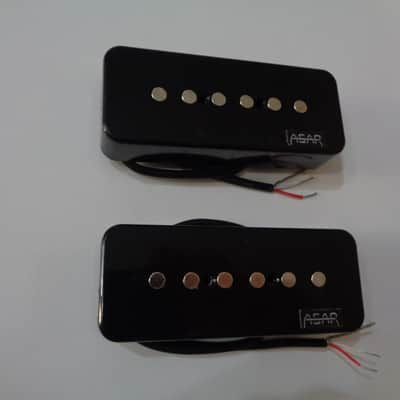 Silver Dollar, P90 Soap Bar Neodymium Handmade pickup  set NECK + BRIDGE / Coil Tap image 8