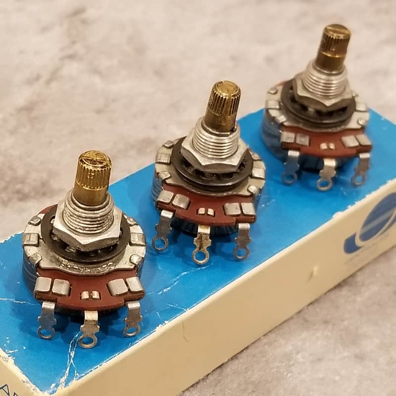 1957 Centralab 500k Audio Taper Vintage Potentiometers - Qty 3 - Les Paul #3 image 1