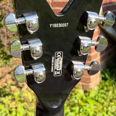 2016 Dean ML-79 W/Floyd Rose Transparent Black Flame Maple ML79 image 8
