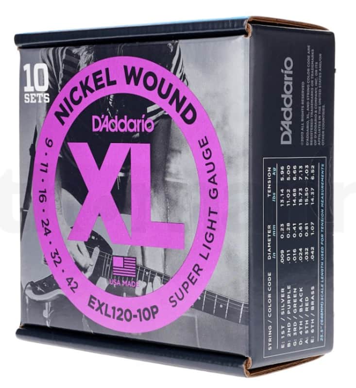 5x 10 SETS PACK DAddario EXL120-10P Electric 009-042 image 1