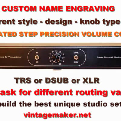 4 in 4 out - Studio Monitor Controller - 1U Rackmount - XLR Stereo Balanced Speaker Switch image 2