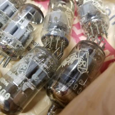 Amperex ONE (1) 6DJ8 AT1000 TESTED Vacuum Tube Heerlen Small Halo Getter GA7 GAA GAC Bugle Boy T4bb ECC88 dual triode 1962-1968 image 1