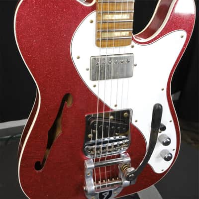 Fender Custom Shop 50's Telecaster Thinline Journeyman Relic - Red Sparkle image 8