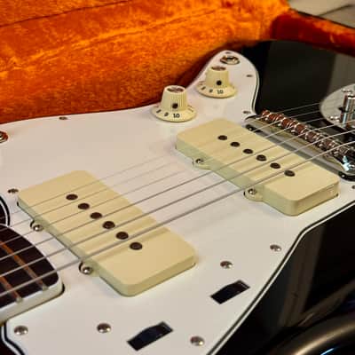 Fender Custom 70s Jazzmaster Black Ebony MAJOR American UPGRADES G&G CME Classic USA Gold Foil image 6