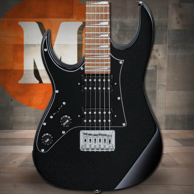 Ibanez GIO RG miKro 6 String Electric Guitar Lefty - Black Night (GRGM21BKNL) image 1