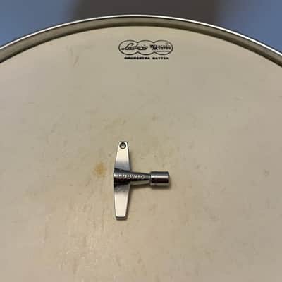 1968 Ludwig LM400 Supraphonic Original Heads, Drum Key, Stand image 4