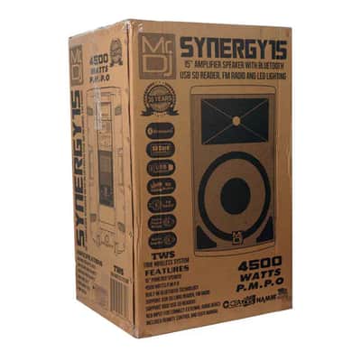 Mr. DJ SYNERGY15 15 Inch 4500W 15" PRO Powered Loudspeaker Portable Speaker System image 9