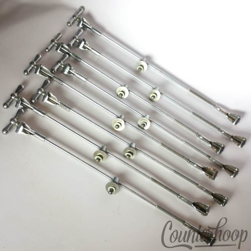 Leedy 8x Bass Drum x12" Deep Bow-Tie Single-Tension T-Rods+Claws+Eyelet Lugs+HW image 1