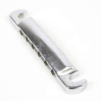 1973 Vintage Gibson SG Standard/Les Paul/ES325/L6S/Marauder Lightweight Stopbar Tailpiece Chrome W.Germany 1970s Early Norlin Era image 3