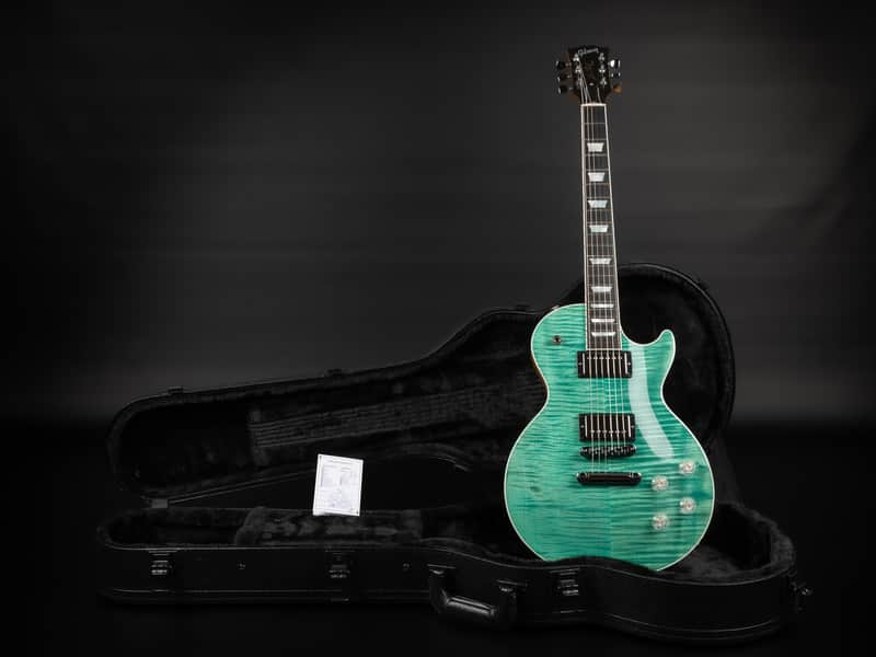 2025 Gibson Les Paul Modern Figured - Seafoam Green | USA „AAA“ Flamed Maple Ebony Fretboard Burstbucker Pro Humbucker Coil Tap 3.54kg | CoA OHSC image 1