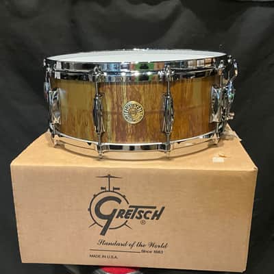 Gretsch GAS5514-KC Keith Carlock Signature 5.5x14" Brass Snare Drum 2021 - Vintage Patina image 1