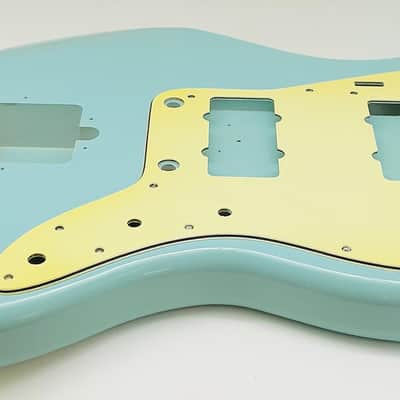4lbs 6oz Nitro Lacquer Aged Relic Daphne Blue Jazz-Style Guitar Body image 3