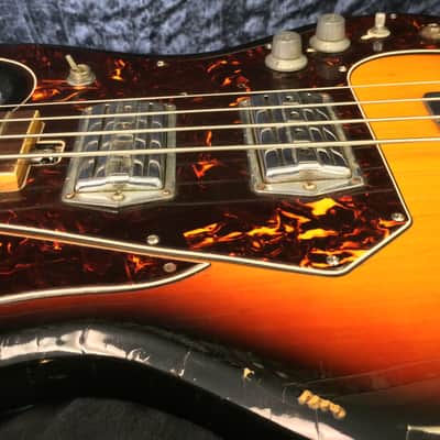 1970 - 1971 Teisco Tacoma Electric Bass Model 57H01490L Silvertone image 5
