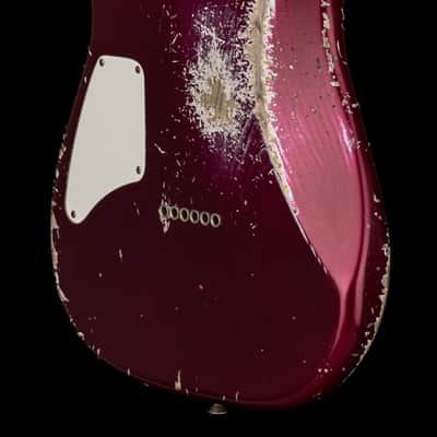 Fender Custom Shop 1966 Stratocaster SH Heavy Relic - Aged Midnight Wine #88062 image 9
