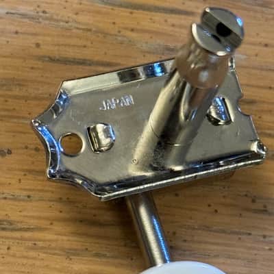 RARE Fender American Vintage 60's Logo White Button Tuners Jazzmaster Stratocaster Telecaster Jaguar Kluson Pure USA Strat Tele image 6