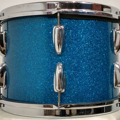 Slingerland 22/13/16/5.5x14" Radio King Drum Set - 1950's Blue Sparkle image 15