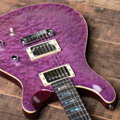 Wolf 200Q (Quilted Maple Top) Purple Electric Guitar image 1