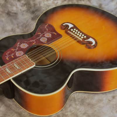 2022 Epiphone J-200 Studio 12-String - Vintage Burst image 14