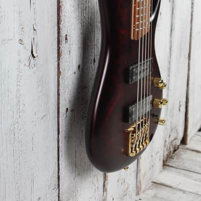 Ibanez SR305EDX 5 String Electric Bass Guitar Wine Red Frozen Matte Finish image 8