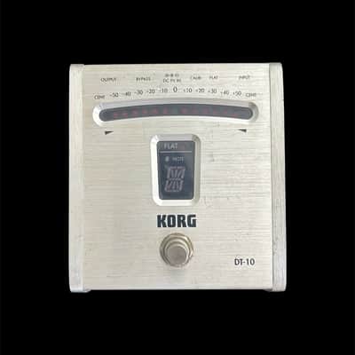 Korg DT-10 Chromatic Pedal Tuner 2000s - Silver image 1