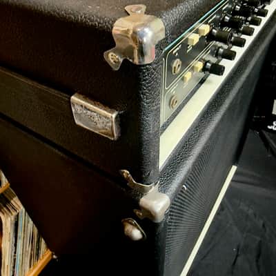 1978 Vintage Acoustic Control Corp Model 330 Head & Model 403 4x12 Cabinet Stack - 1970s Blue-Face Solid State Powerhouse image 10