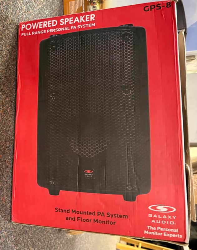 Galaxy Audio GPS-8 8" 200-Watt Powered Monitor 2010s - Black image 1