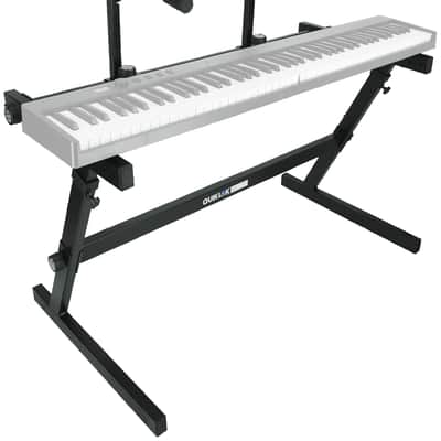 Quik Lok Z-726L 2-Tier Z-Style Keyboard Stand w/Adjustable Heights 44 in. Width image 6
