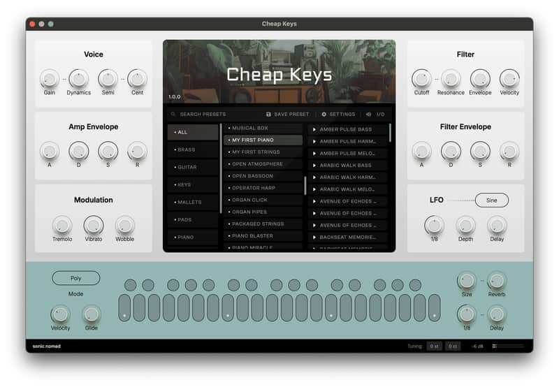 Cheap Keys Virtual Instrument