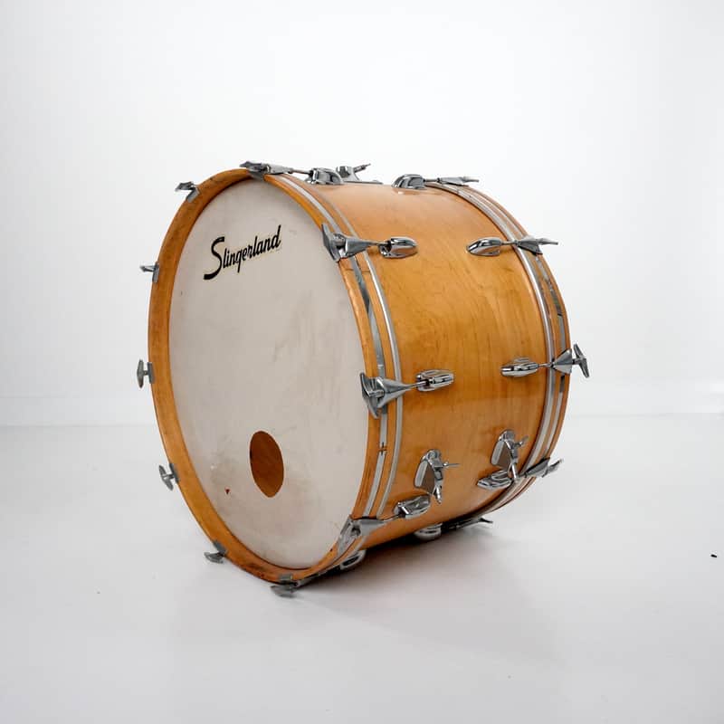 1970s Slingerland Vintage 24 x 14 Bass Drum 1970s Natural