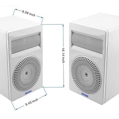 Singtronic Professional 2000W Karaoke Vocal Speakers- White (Pair) image 2