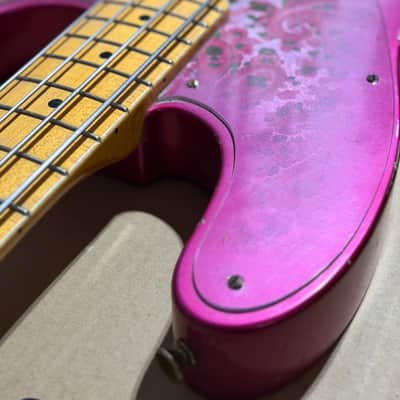 Fender Precision Bass 2000-2022? Master relic- Pink Paisley image 7