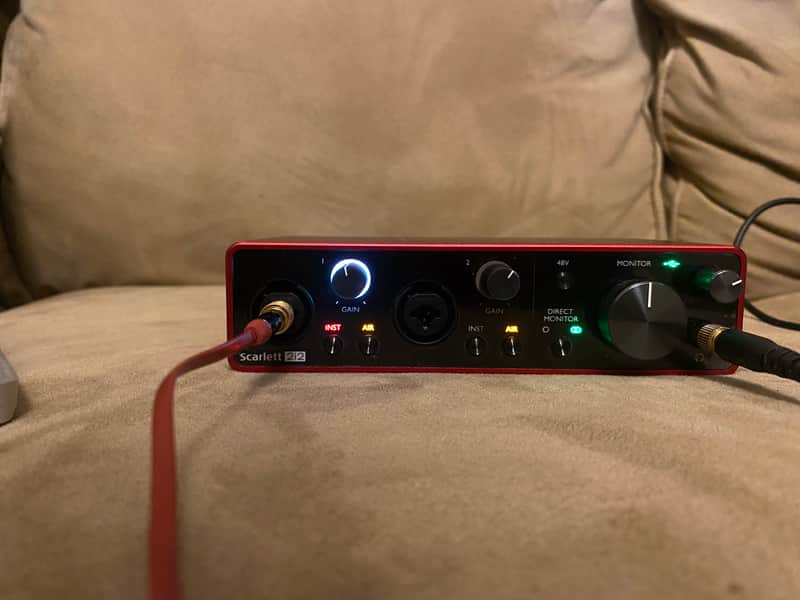Focusrite Scarlett 2i2 3rd Gen USB Audio Interface 2019 - Present - Red / Black image 1
