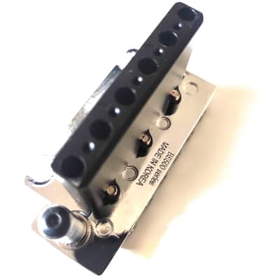 Strat style chrome tremolo 56mm, 2 points, innovative saddles image 5