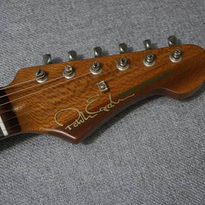 Patrick James Eggle Guitars Oz-T Tele Drop Top in Tiger Eye Burst - Master Grade Flame  Maple Top image 11