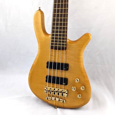 WARWICK Germany Streamer Stage I Broadneck 5-String Bass - Flamed Maple Neck-Through, Rare 20mm String Spacing image 1