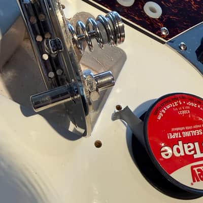Squier Vintage Modified Bass VI body Olympic White image 12