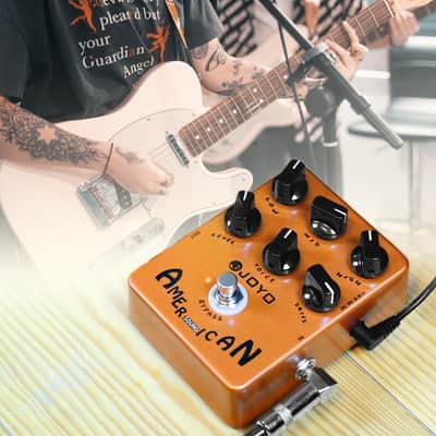 JOYO JF-14 American Sound Amp Simulator Pedal of Fd 57 Deluxe Amplifier from Clean to Overdrive Sound for Electric Guitar Effect - Bypass image 6