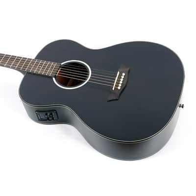 Washburn Deep Forest Ebony FE Acoustic-Electric Guitar Regular Natural Matte image 3