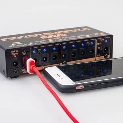 Joyo JP-05 Power Supply 5 Pedal Power Supply 8 Outputs 9v 12v 18v USB Rechargeable image 6