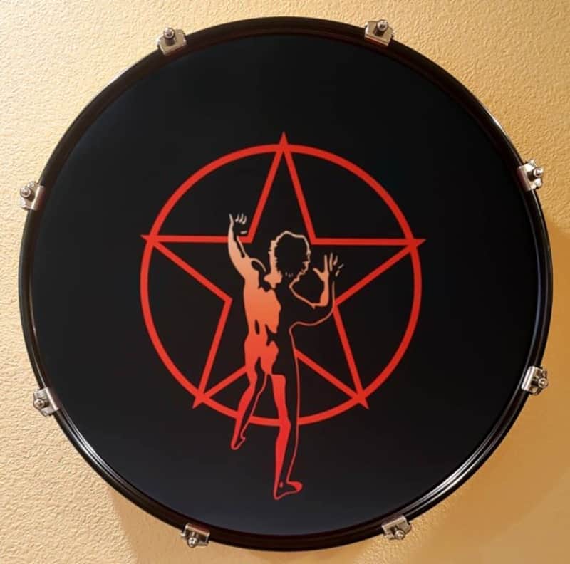 Neil Peart, R40, Farewell to Kings, Starman, 22" Bass Drum Head image 1