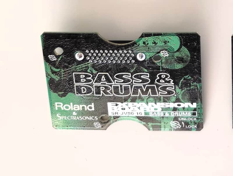 Roland SR-JV80-10 Bass and Drums Expansion Board 1990s - Green imagen 1