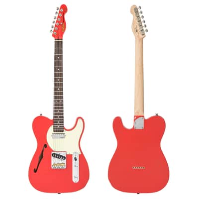 Vintage V72 ReIssued Electric Guitar - Firenza Red (V72FR) image 2