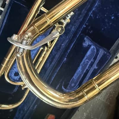 Conn 50H trigger trombone. With case and mouthpiece. USA image 11
