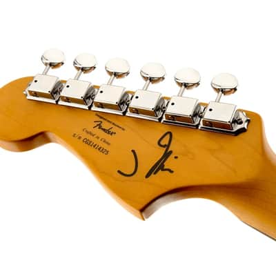 Squier J Mascis Jazzmaster Electric Guitar. Laurel FB, Vintage White image 7