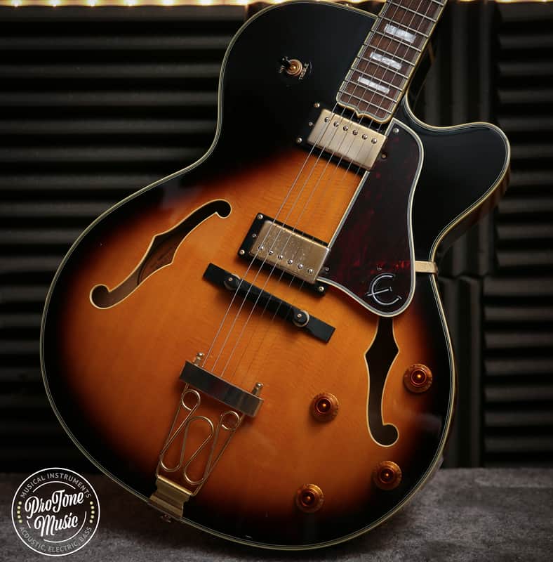 Epiphone Joe Pass Emperor II Sunburst Made in Korea image 1