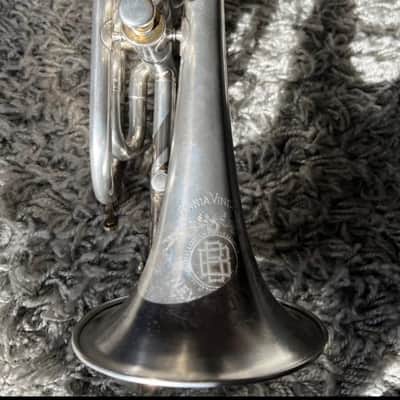 Antique Cornet “Omnia Vincent” New York Retailer Silver Plate c.1890s — Player Restorable image 5