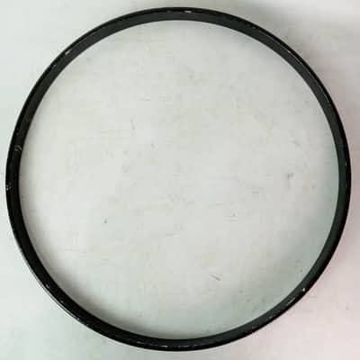 Leedy 18"x1 1/8" Bass Drum Hoop/Rim Black Paint+5/8" Inlay Vintage 50s USA Jazz image 3